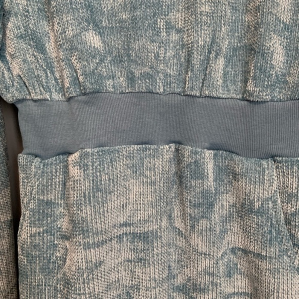Fashion Nova Weekend Vibe Chenille Sweatshirt Dress - Blue - Picture 16 of 16